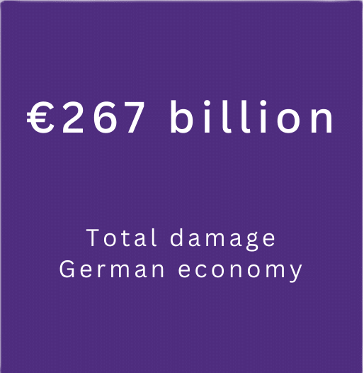Total damage German economy