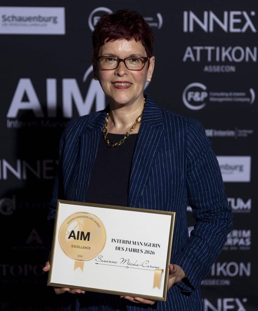 Susanne Möcks-Carone Named Interim Manager of the Year for 2026